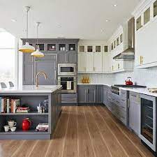 Pin By Carrie Detwiler Rebich On Remodel Kitchen Cabinets Color Combination Kitchen Remodel Layout Gray And White Kitchen