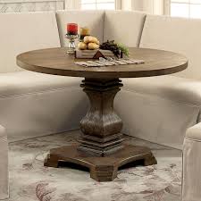 The Gray Barn Upper Glen Rustic 48 Inch Round Antique Oak Dining Table Overstock 22251447