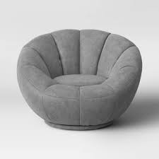 Kids Sherpa Tulip Swivel Chair Gray Pillowfort Pillow Fort Kids Chairs Kids Comfy Chair