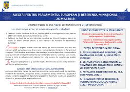 Check spelling or type a new query. AnunÈ Alegeri Europarlamentare Èi Referendum NaÈional 26 Mai 2019 Ambasada Romaniei In Republica ElenÄ