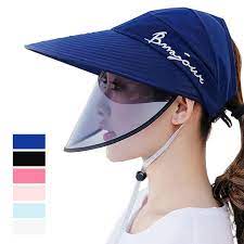 Uv Protection Double Layer Big Edge Sun Hat With Face Shield Sun Hats Hats For Women Uv Protection