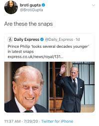 The best prince philip memes of 2021. Twitter Roasts Express Daily Tweet That Claims Prince Philip Looks Decades Younger Memebase Funny Memes