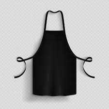 Black Kitchen Apron Chef Uniform For Cooking Vector Template In 2020 Black Kitchens Apron Chef Uniform