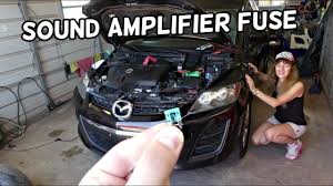 Sound Amplifier Fuse Location Replacement Mazda Cx 7 Bose Fuse Youtube