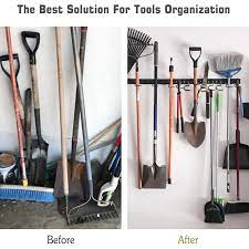 Garage organization for garden tools. 48 Inch Adjustable Tool Storage System 12 Hooks Wall Holder Garage Storage Garden Tool Organizer Storage Holders Racks Aliexpress