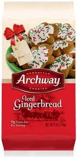 Gingerbread cookie kit for holiday decorating fun cookies are gingerbread flavored, icing and fondant are vanilla flavored net weight: Archway Iced Gingerbread Cookies 6 Oz Nutrition Information Innit