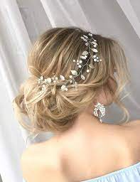 Bridal Hair Vine Wedding Rhinestone Hair Piece Hairpiece For Bride Beaded Hair Vines Hair Vine Wedding Hair Inspiration