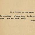 In a Station of the Metro