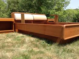 Mid Century Teak Bedroom Set Modern Queen Bed Modern Teak Etsy Mid Century Modern Bed Modern Bed Furniture Mid Century Modern Bedroom Sets