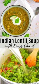 This Spicy Indian Lentil Soup Is So Tasty And So Easy To Whip Up With Chickpeas Vegetarian Recipes Dinner Healthy Indian Lentil Soup Vegetarian Recipes Easy