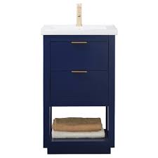d bath vanity in blue