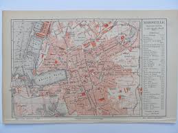 Mapa tworzona przez takich jak ty! Francja Marsylia Plan Miasta 1889 R 7177680887 Allegro Pl