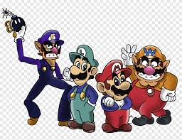 This game is a 2.5d platformer where you play as wario and waluigi. Super Mario Bros Mario Wario Luigi Mario Bros Super Mario Bros Vertebrate Png Pngegg