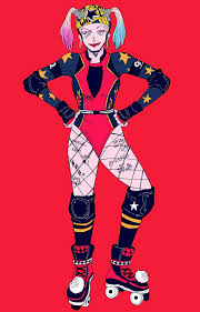 Roller Derby Harley Quinn Cosplay Birds Of Prey Pin Pa Harley Quinn