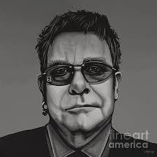 Elton John Painting Bath Towel