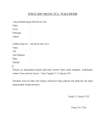 Saya yang bertanda tangan di bawah ini dengan ini saya menyatakan, menyetujui dan memberikan izin kepada anak saya untuk mengikuti seluruh kegiatan pendaftaran seleksi calon [ tamtama, brigadir. Download Contoh Surat Izin Kemah Untuk Orang Tua
