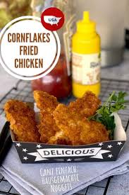 Cornflakes Fried Chicken Selbstgemachte Nuggets Rezept In 2020 Fingerfood Rezepte Mit Mehl Fingerfood Vegetarisch
