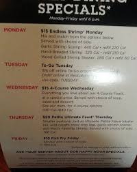Download Daily Specials At Red Lobster Picture Of Red Lobster West Dundee Tripadvisor