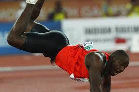 Distance runners upstaged by a javelin thrower in Kenya!