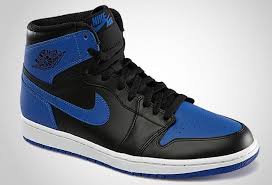 Nike Air Jordan Retro 1 High Black Royal Blue Sneakers Air Jordans Retro Royal Blue Sneakers Trend Sport Shoes