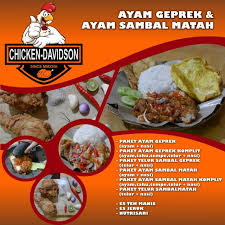 Ayam geprek sambal bawang termasuk salah satu varian ayam geprek yang digemari di indonesia loh! Menu Ayam Geprek Ayam Sambal Matah Chicken Davidson
