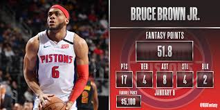 He is the son of roberta and bruce brown sr. Nba Fantasy On Twitter Bruce Brown Jr Fills Up The Box Score To Finish With 51 8 Fpts 10 2x Value On Fanduel