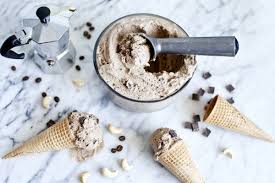 Cashew Coffee And Chocolate Chip Vegan Ice Cream Vegan Ice Cream Recipe Vegan Ice Cream Vegan Desserts