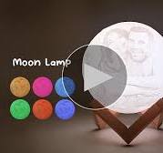 Custom Moon Lamp, Personalized Night Light with 3D Print ...