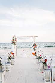 White Birchwood Arch Beach Wedding Beach Wedding Planner Beach Wedding Orange Beach
