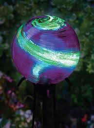 Glow In The Dark Garden Globes For A Magical Touch At Night Evening Spark Cribfashion Com Garden Globes Vintage Garden Decor Garden Balls