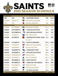 2021 New Orleans Saints Schedule Revealed Sports Illustrated New Orleans Saints News Analysis And More