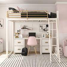 Monarch Hill Haven Metal Twin Loft Bed En 2020 Diseno De Habitacion Pequena Decoracion De Cuartos Pequenos Camas De Loft