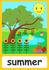 A collection of english esl worksheets for home learning, online practice, distance learning and english classes to teach about summer, summer. Seasons Flashcards Teach Seasons Free Flashcards Posters