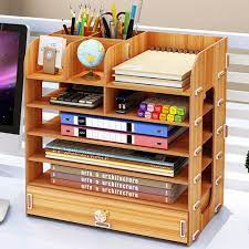 diy cok katmanli masaustu saklama kutusu belgeler kitaplar depolama raf basit bitirme raf masaustu kitap raf ofis malzemeleri depolama depolama fikirleri raf