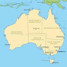Australia Map Of Australia With All Important Cities And Administrative Divisio Spon Important Map Austral Australia Map Map Free Printable World Map