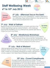 Raise The Profile Of Staff Well Being By Kasim Langmead Feat Here Http Teachertoolkit Me Employee Wellness Programs Wellbeing Activities Wellness Workshop