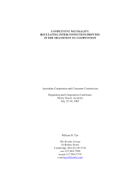 Maybe you would like to learn more about one of these? Https Www Accc Gov Au System Files Dr 20bill 20tye 20 Paper 20 20competitive 20neutrality 20 20regulating 20interconnection 20disputes 20in 20the 20transition 20to 20competition Pdf