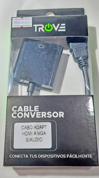 TROVE CABLE CONVERSOR HDMI A VGA S/ AUDIO
