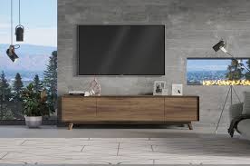 The modern tv units for living room should be convenient and comfortable for you everyday use. Walnut Timber Tv Unit Gainsville