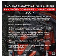 Strict home quarantine in households to be followed. Pinoy Labasan News Update From Gma Network Ctto Gma Ncr Bulacan Rizal Cavite Laguna Placed Under Ecq From March 29 To April 4 By Joahna Lei Casilao Gma News Published March