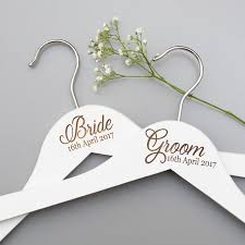 Wedding Dress Hangers Bride Dress Hanger Bridesmaid Gift Bridal Party Personalised White Wedding Hanger Hangers Racks Aliexpress