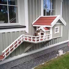Cat Ladder On Instagram Absolutely Fantastic Cat Ladder And House In Sweden Photo Maria T Catladder Katzenleiter House Extensions Dog Houses Cat House