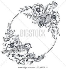 Hand drawn floral svg floral line art rose svg botanical | etsy. Vector Black White Vector Photo Free Trial Bigstock