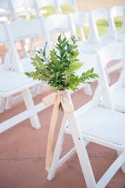 Greenery Aisle Chair Detail With Ribbon Wedding Aisle Decorations Outdoor Wedding Chair Decorations Wedding Aisle Decorations