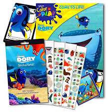 Disney Studios Finding Dory 96 Page Coloring Book Set With 296 Sticker Buy Online In Faroe Islands At Faroe Desertcart Com Productid 32137298