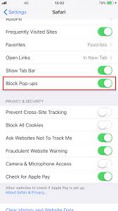 There are many ways for this; What To Do When Blocking Pop Ups Does Not Work On The Iphone