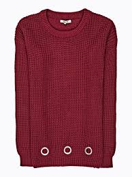 For everything she is and all that shes helped you to be, buy gifts like womens sweaters and show your mom you love her this mother's day. Rib Knit Jumper With Metal Eyelets Gate