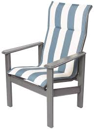 Hampton High Back Dining Chairs By Windward Design Group Are Comfortable And Elegant The M Plastic Outdoor Furniture Outdoor Furniture High Back Dining Chairs