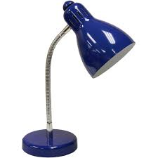 With a ceramic base and fabric shade, this lamp is versatile in design and perfect for any room and space. Mainstays Stadium Blue Desk Lamp Cfl Bulb Included Walmart Com Walmart Com