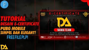 Desain sertifikat memang sangat dibperlukan untuk suatu penghargaan atau suatu sertifikasi. Tutorial Membuat Desain E Certificate Pubg Mobile Simpel Dan Elegant Free File Plp Pixellab Youtube